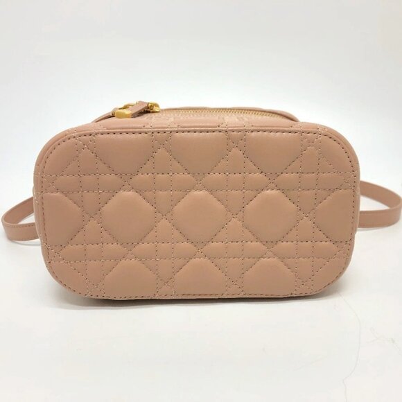 CHRISTIAN DIOR TRAVEL Small Bag Cannage Stitch 2WAY Shoulder Hand Bag Unused - Picture 4 of 16